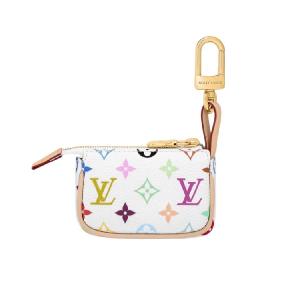 🆕💗LOUIS VUITTON x MURAKAMI MICRO POCHETTE White Multicolor Monogram GHW • NWTB - Picture 5 of 10